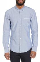 Men's Boss Rod Trim Fit Solid Sport Shirt - Blue