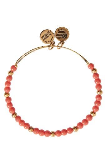 Women's Alex And Ani Flora Adjustable Wire Bangle