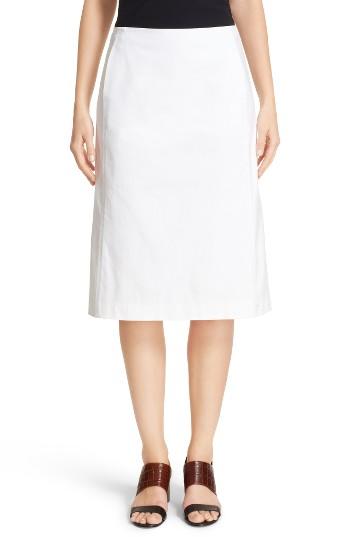 Women's Lafayette 148 New York Coralyn Catalina Stretch Cotton Skirt