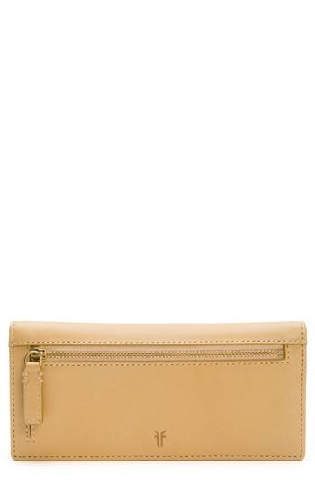 Women's Frye Carson Slim Leather Wallet - Yellow