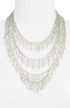 Women's Cristabelle Three Row Crystal Fringe Necklace