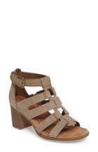 Women's Rockport Cobb Hill Hattie Block Heel Gladiator Sandal .5 M - Beige