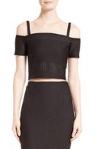 Women's Twenty Perforated Off The Shoulder Crop Top