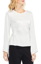 Women's Vince Camuto Bell Sleeve Side Lace-up Blouse - White