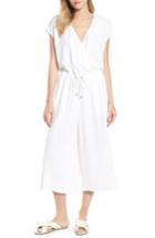 Women's Eileen Fisher Wide Leg Crop Jumpsuit, Size - White