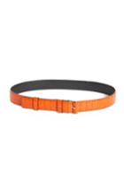 Women's Altuzarra Croc Embossed Leather Belt /small - Electric Orange