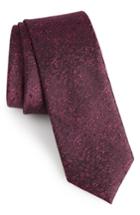 Men's Calibrate Rowland Abstract Silk Skinny Tie, Size - Pink