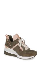 Women's Michael Michael Kors Georgie Wedge Sneaker .5 M - Green