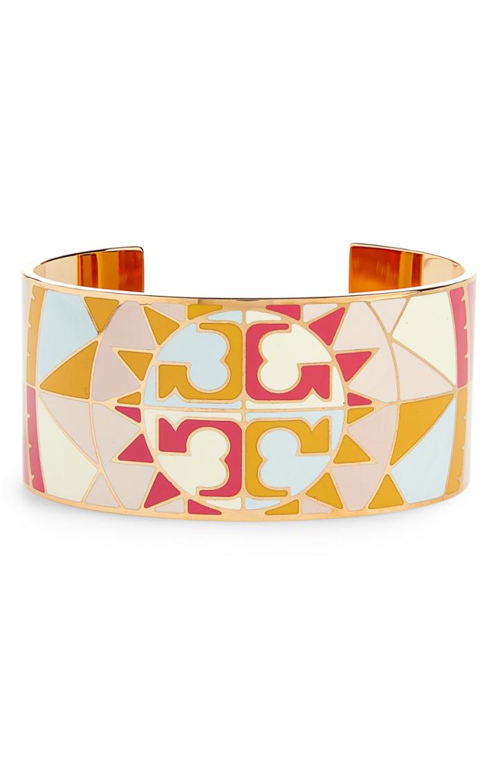 Women's Tory Burch Constellation Enamel Cuff Bracelet