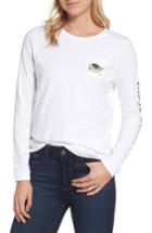 Women's Vineyard Vines Bride Of Frank Whale Pocket Tee - White