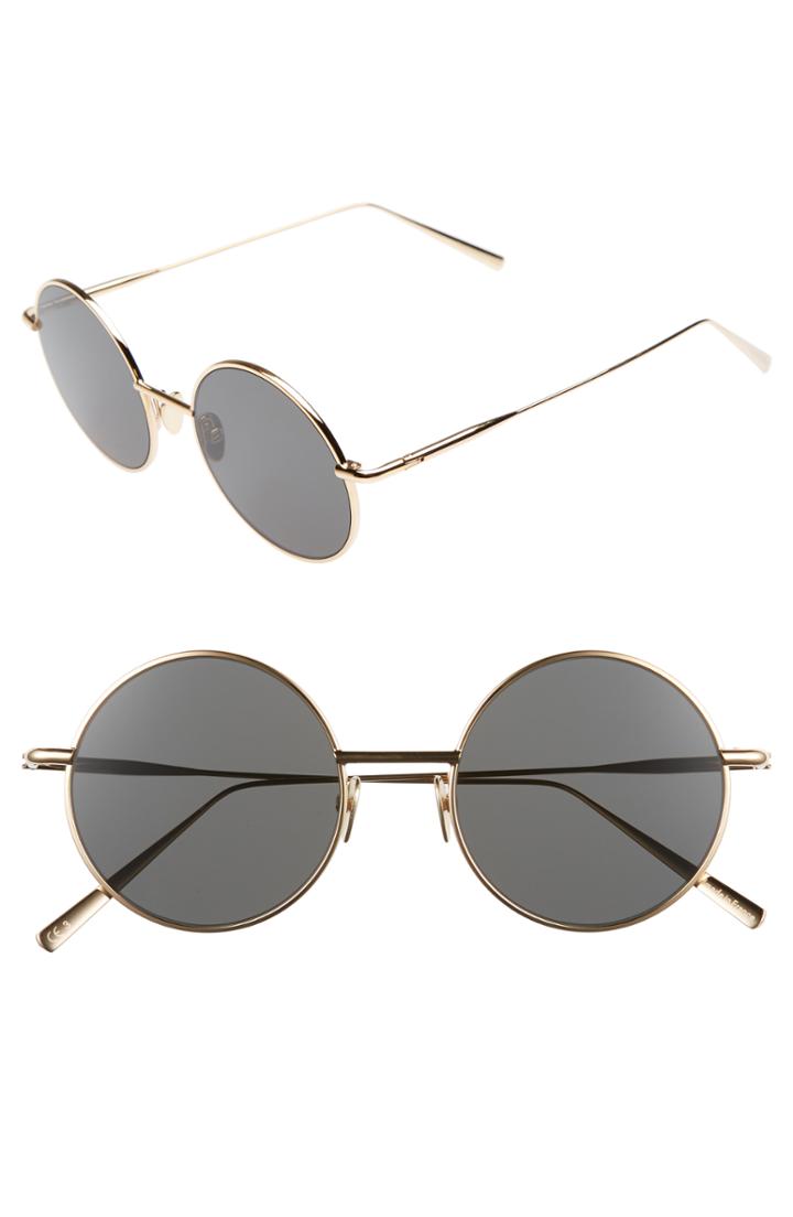 Women's Acne Studios Scientist 50mm Round Sunglasses -