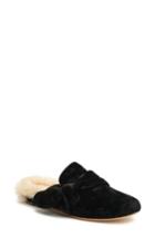 Women's Bill Blass Laverne Tie Genuine Calf Hair Slide .5 M - Black