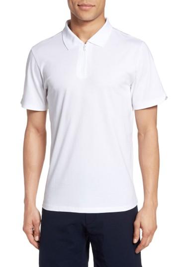 Men's Zachary Prell Libani Zip Polo, Size - White