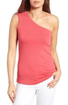 Women's Bobeau One-shoulder Top - Coral