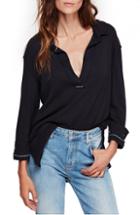 Women's Free People Annie Pullover Top - Black