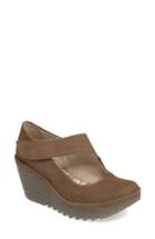 Women's Fly London Yeon Mary Jane Platform Wedge .5-7us / 37eu - Green