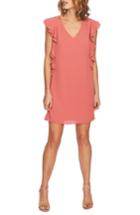Women's Cece Kennedy Ruffle Sleeve Shift Dress - Pink
