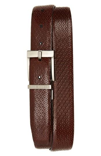 Men's Ted Baker London Reversible Leather Belt - Black