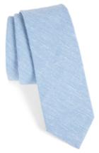 Men's 1901 Solid Cotton Blend Tie, Size - Blue