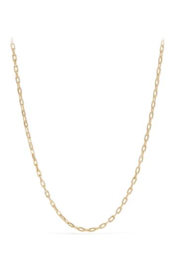 Women's David Yurman Dy Madison Thin Chain Necklace In 18k Gold