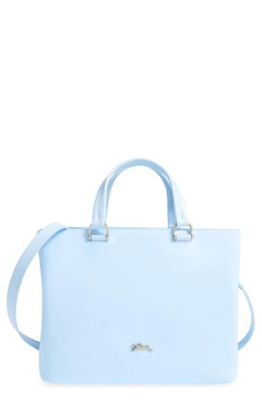 Longchamp 'medium Honore 404' Leather Tote - Blue