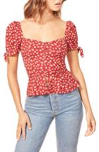 Women's Reformation Holland Top - Red