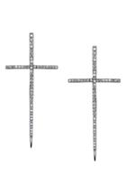 Women's Sheryl Lowe Diamond Dagger Cross Earrings