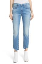 Women's Frame Le Boy Released Cut Hem Straight Leg Jeans - Blue