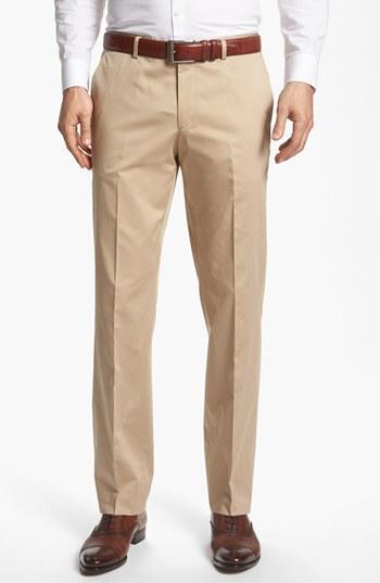 Boss Hugo Boss 'sharp' Cotton Trousers Khaki