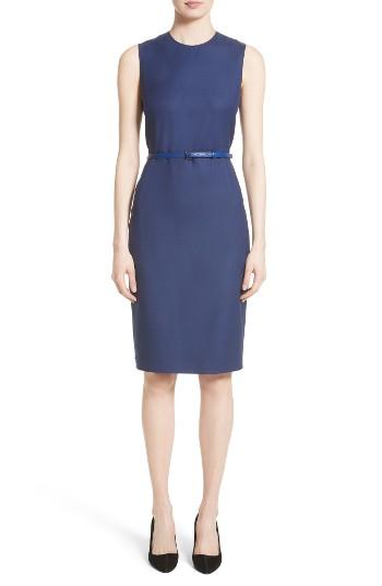Women's Max Mara Glassa Sheath Dress - Blue