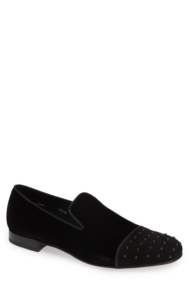 Men's Mezlan Abel Cap Toe Venetian Loafer .5 M - Black