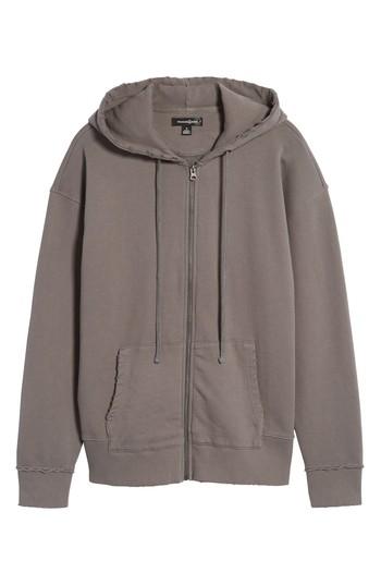 Men's Treasure & Bond Zip Hoodie, Size - Grey