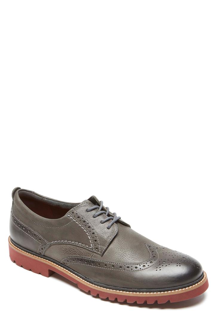 Men's Rockport Marshall Wingtip .5 W - Grey
