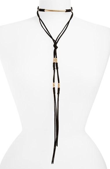 Women's Canvas Jewelry Leather & Metal Choker