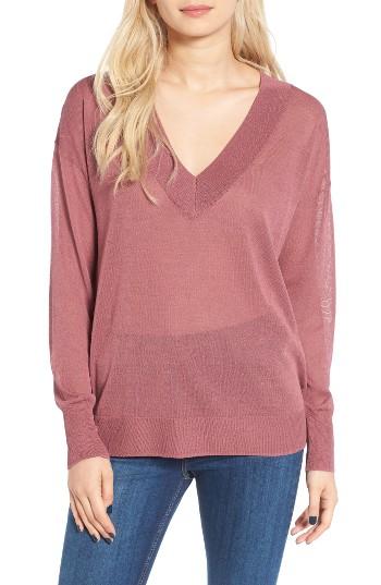 Women's Leith Sheer V-neck Sweater