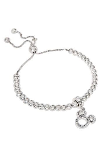 Women's Disney Mickey Mouse Crystal Charm Bracelet