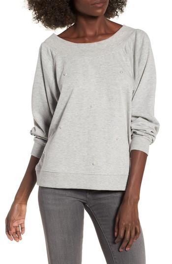 Women's Ten Sixty Sherman Embellished Off The Shoulder Sweatshirt