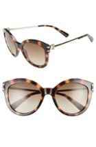 Women's Longchamp 55mm Cat Eye Sunglasses - Havana