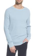 Men's Vince Regular Fit Waffle Knit Cotton Blend Crewneck T-shirt, Size - Blue