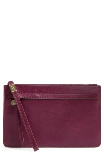 Women's Hobo Dawn Leather Wristlet - Purple