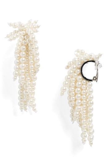 Women's Toga Imitation Pearl Clip-on Earrings