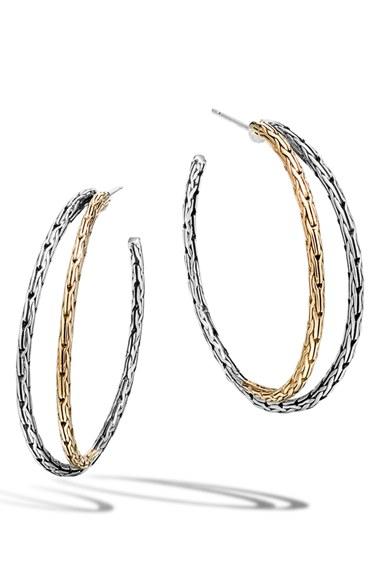 Women's John Hardy 'classic Chain' Medium Hoop Earrings