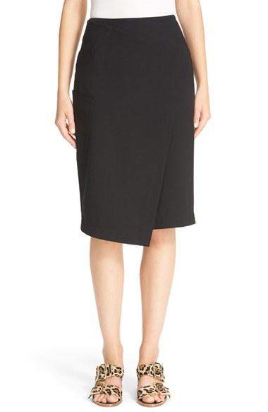 Women's Tibi Asymmetrical Faux Wrap Skirt