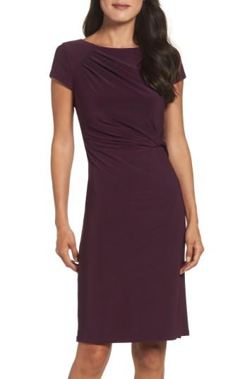 Women's Eliza J Twist Waist Sheath Dress - Purple