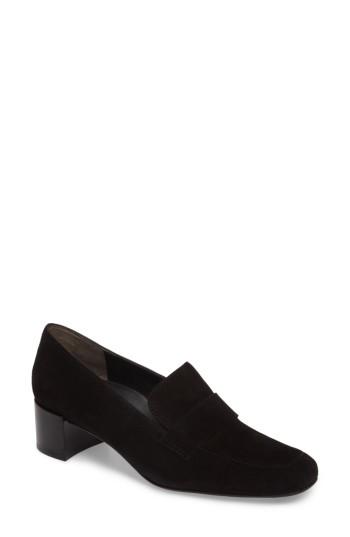 Women's Paul Green Oscar Block Heel Loafer .5us/ 3uk - Black