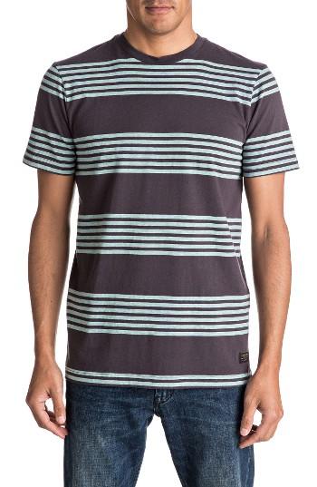 Men's Quiksilver Petoo Sage Stripe T-shirt - Black