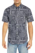 Men's Reyn Spooner Aloha Bandana Regular Fit Sport Shirt, Size - Black