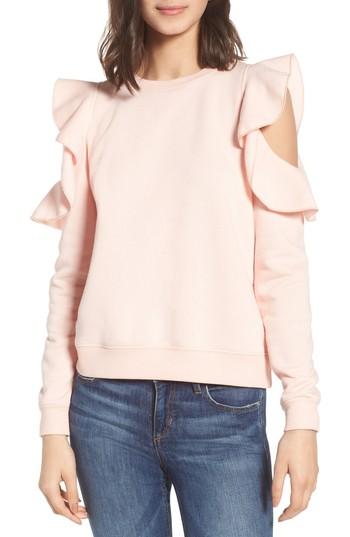 Women's Rebecca Minkoff Gracie Cold Shoulder Sweatshirt - Pink