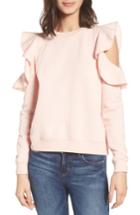 Women's Rebecca Minkoff Gracie Cold Shoulder Sweatshirt - Pink