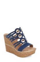 Women's Love And Liberty 'elise' Wedge Sandal M - Blue